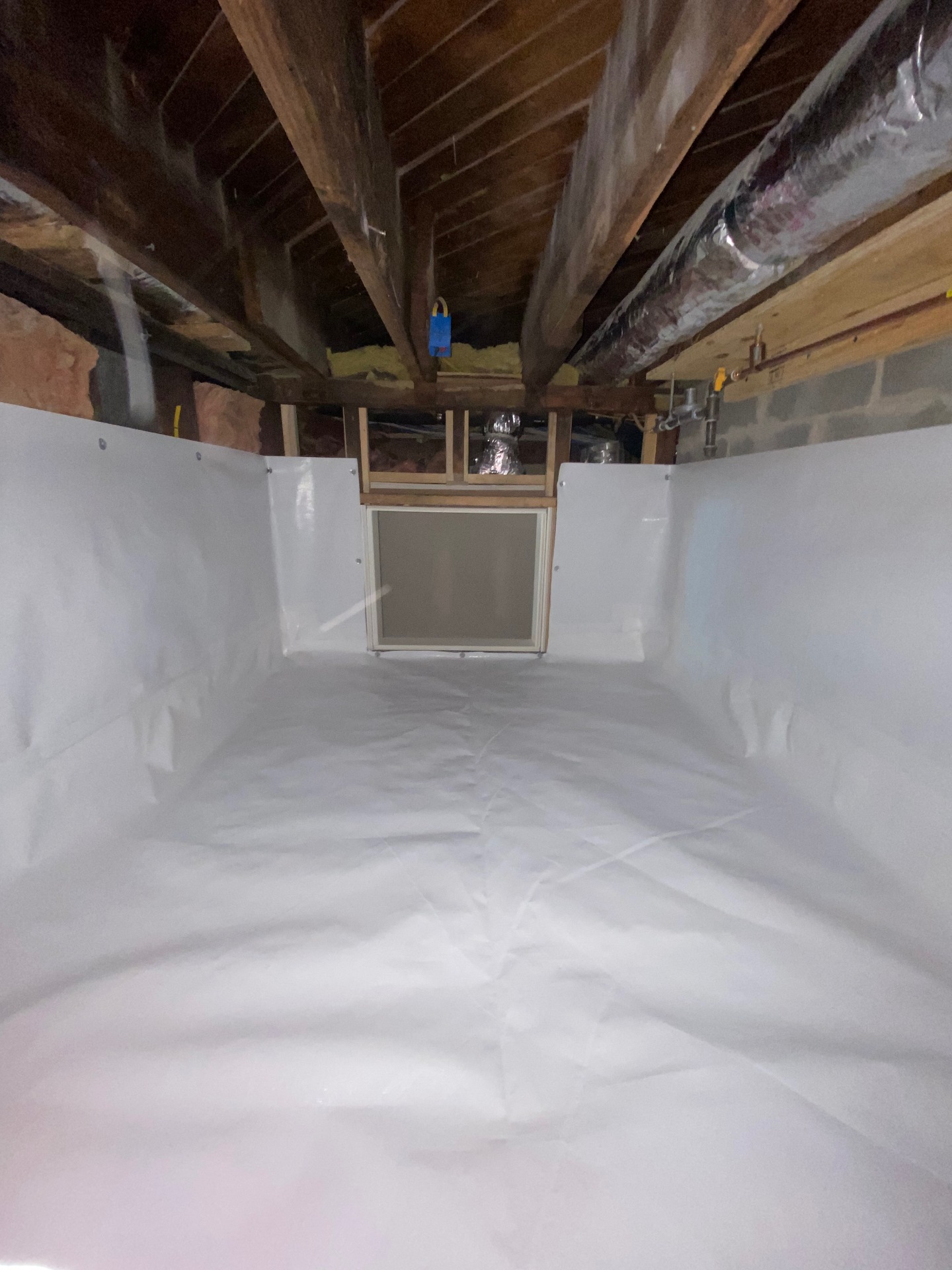 Professionally encapsulated crawl space